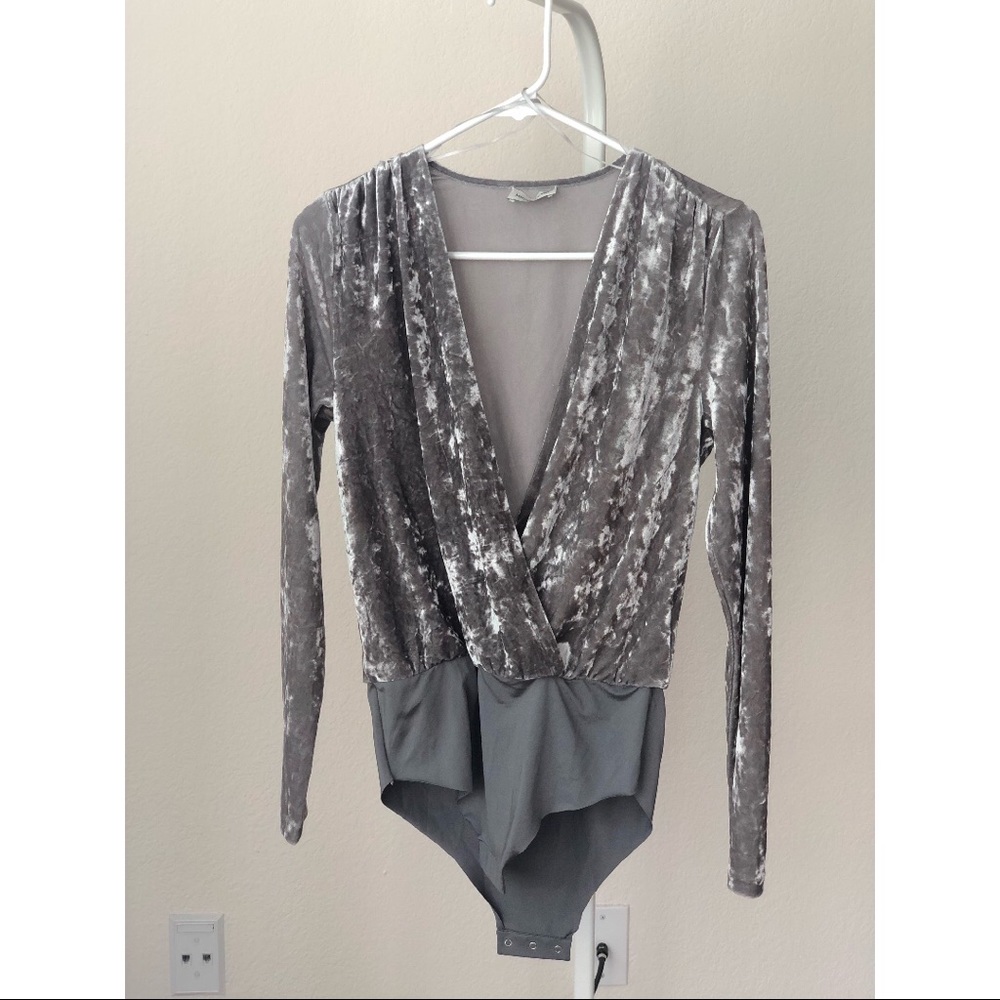 Silver bodysuit